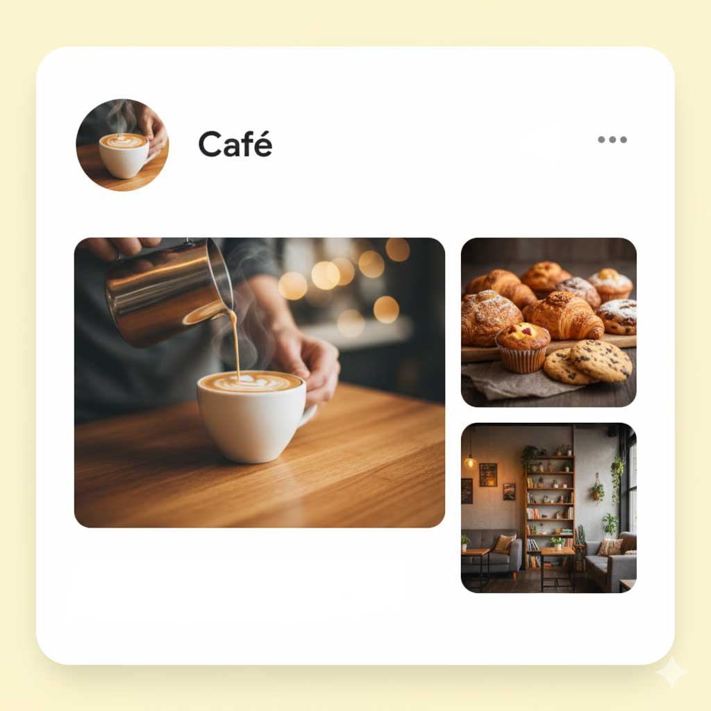 Beispiel eines Google Unternehmensprofils mit hochwertigen Fotos